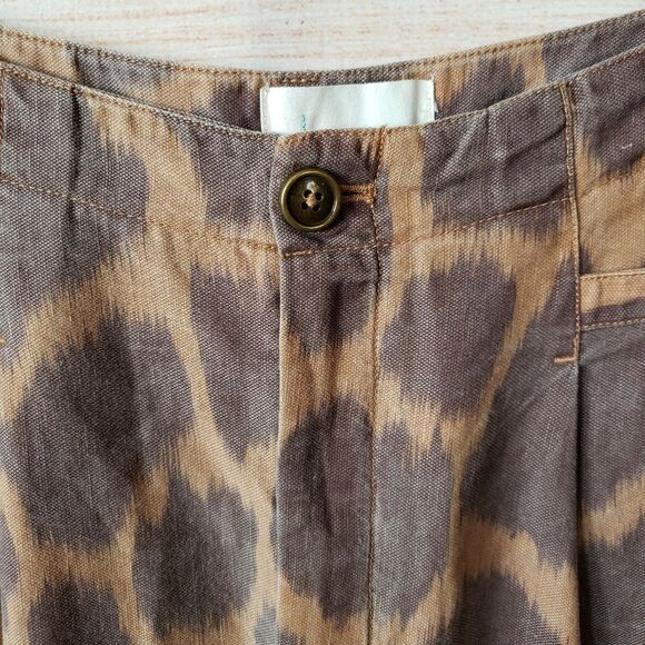 Anthro Tamarind Trouser Jogger/Lounge Giraffe Animal Print Brown Size 18W - Picture 7 of 16